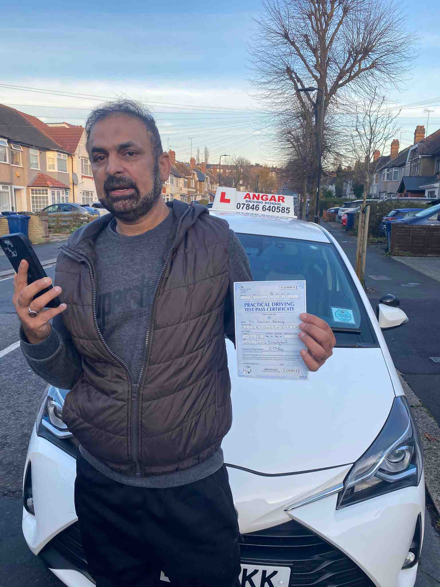 Manual driving test pass
