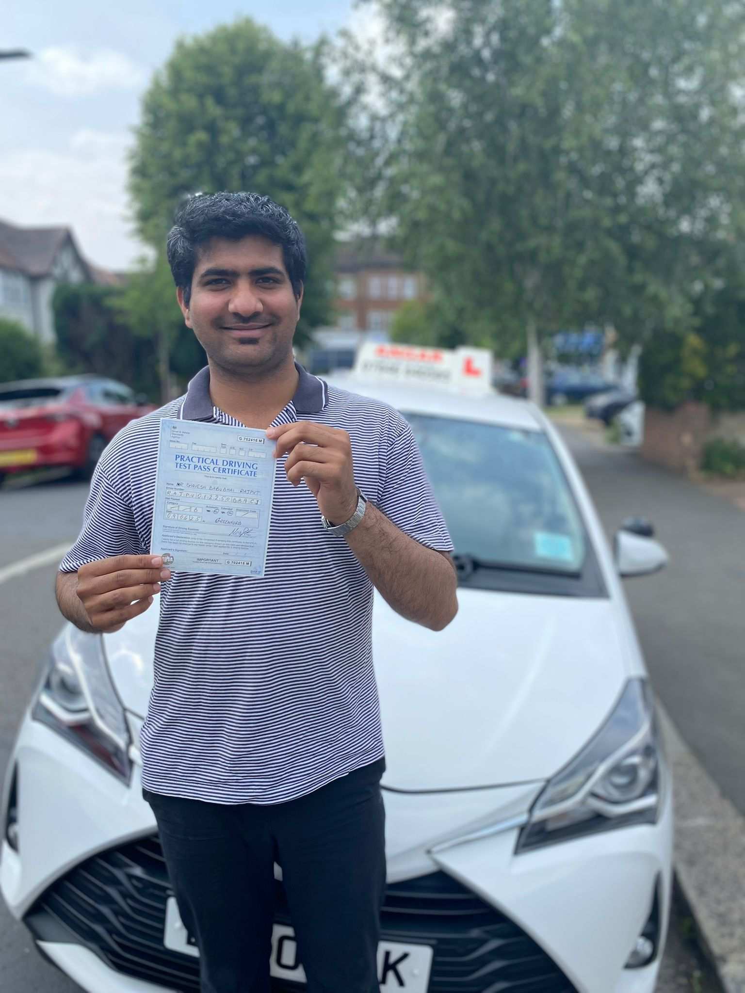 Manual driving test pass